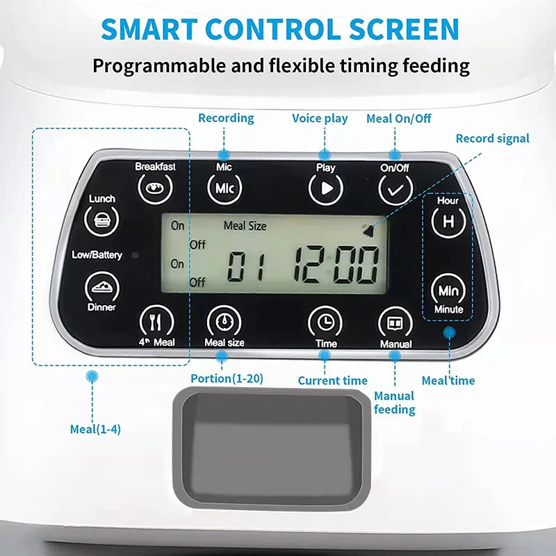 3.5L Smart Feeder with Timer and Auto Sensor Technology