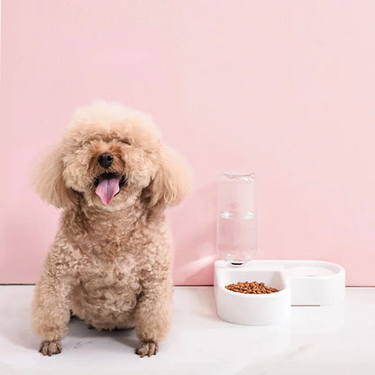 Corner Automatic Feeder and Drinking Bowl