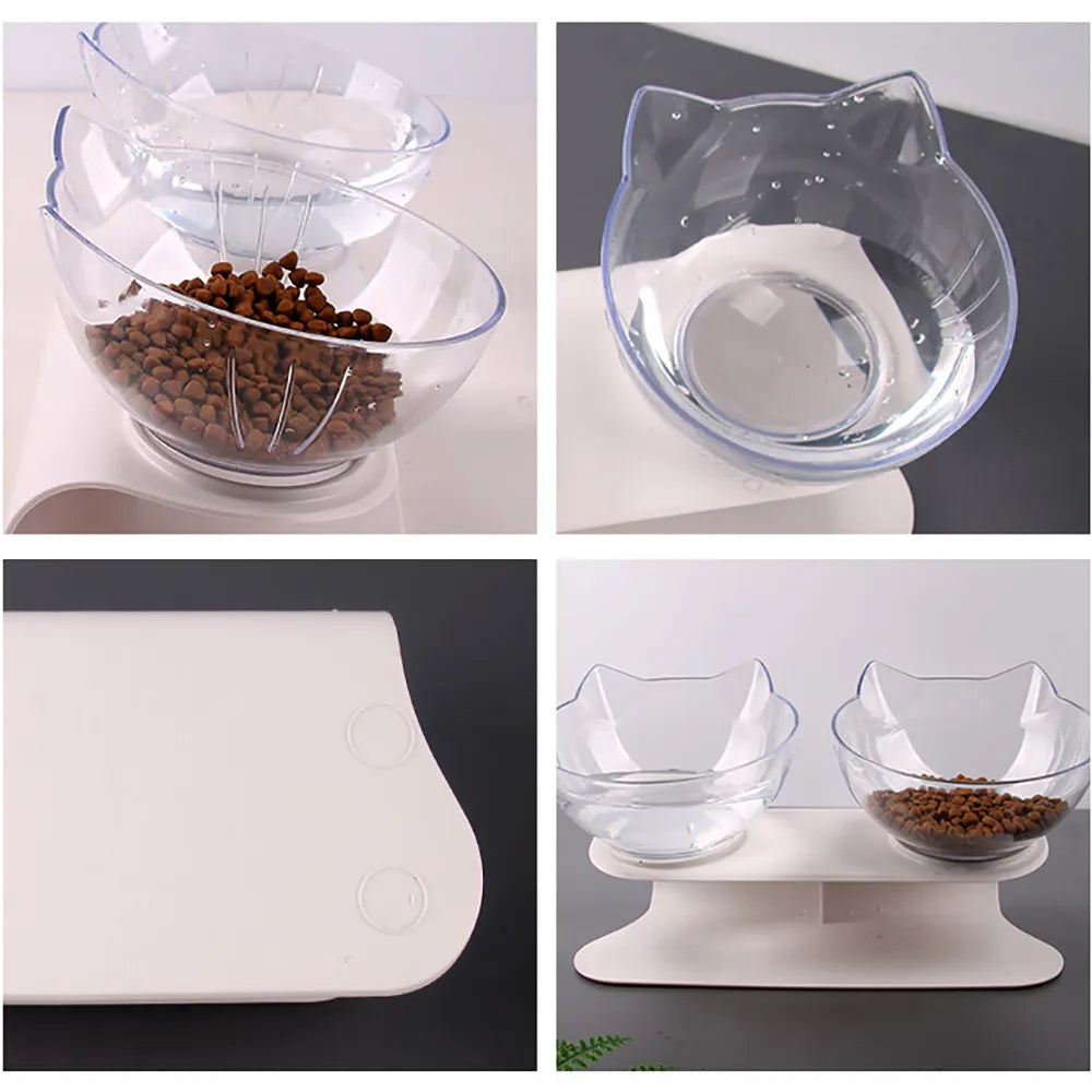 Non-Slip Feeding Bowls with Inclination Stand