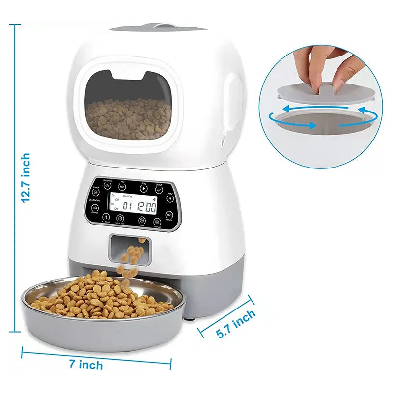 3.5L Smart Feeder with Timer and Auto Sensor Technology