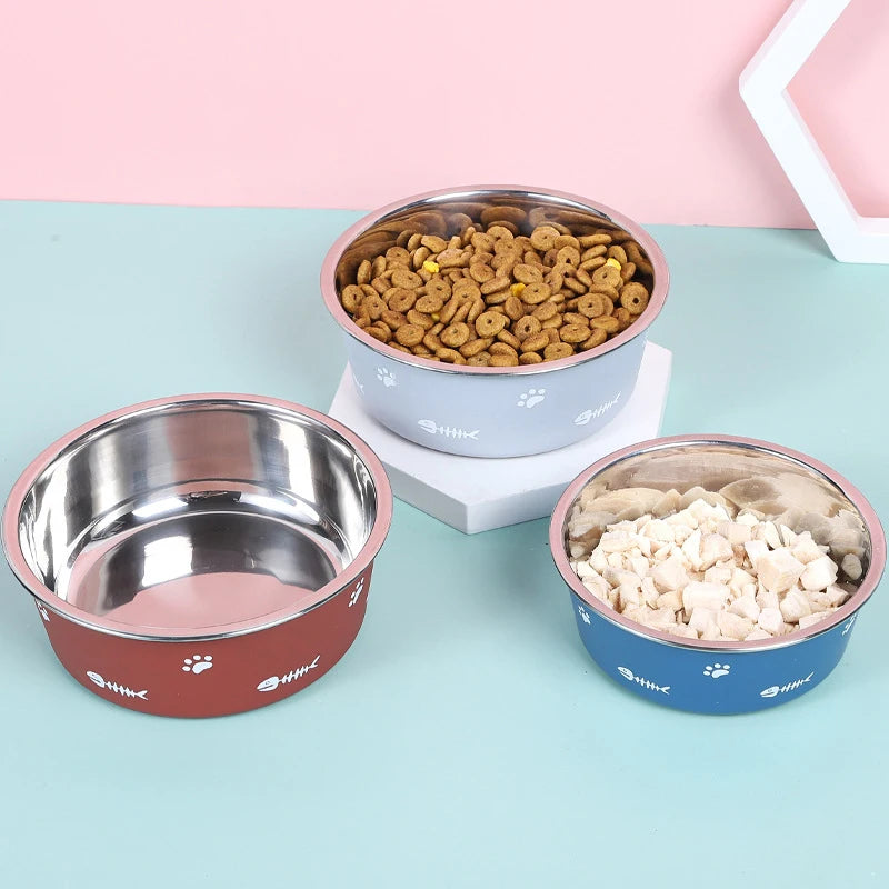 Non-slip Stainless Steel Feeding Bowl